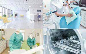 A collage showcasing great dental patient care provided by a good dentist.